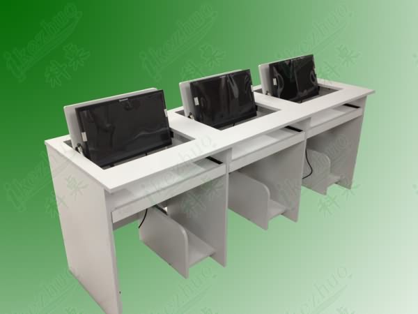 翻轉電腦桌，學校電腦桌，學生電腦桌